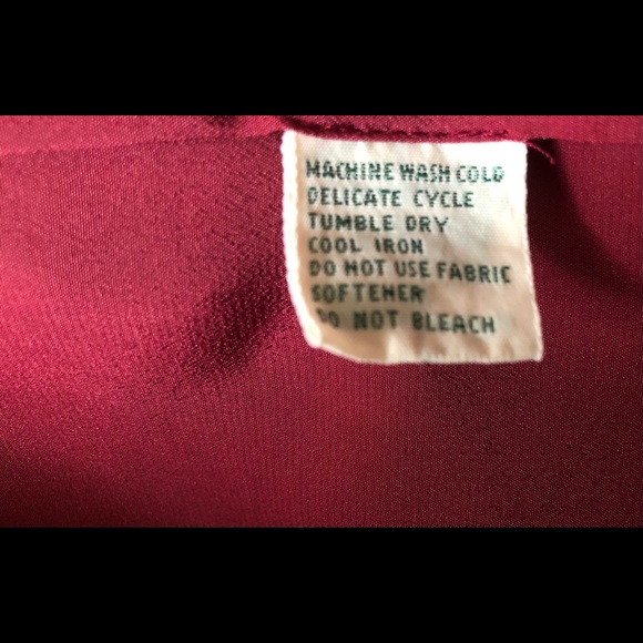 Burgundy Breckenridge Blouse Size 12 Classic Official Classic Workwear - Picture 7 of 7